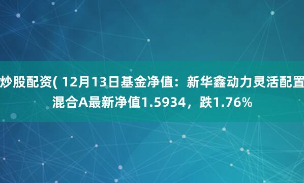 炒股配资( 12月13日基金净值：新华鑫动力灵活配置混合A最新净值1.5934，跌1.76%